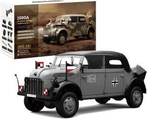 Remote Control Car for Adults, 2.4G RC Car 1/18 RC Command Vehicle Model Electric Brushed 4WD RC Military Vehicle Car RC Auto, RC Sport Racing Car RC Drift Car -RTR Version, 3583611DIJ
