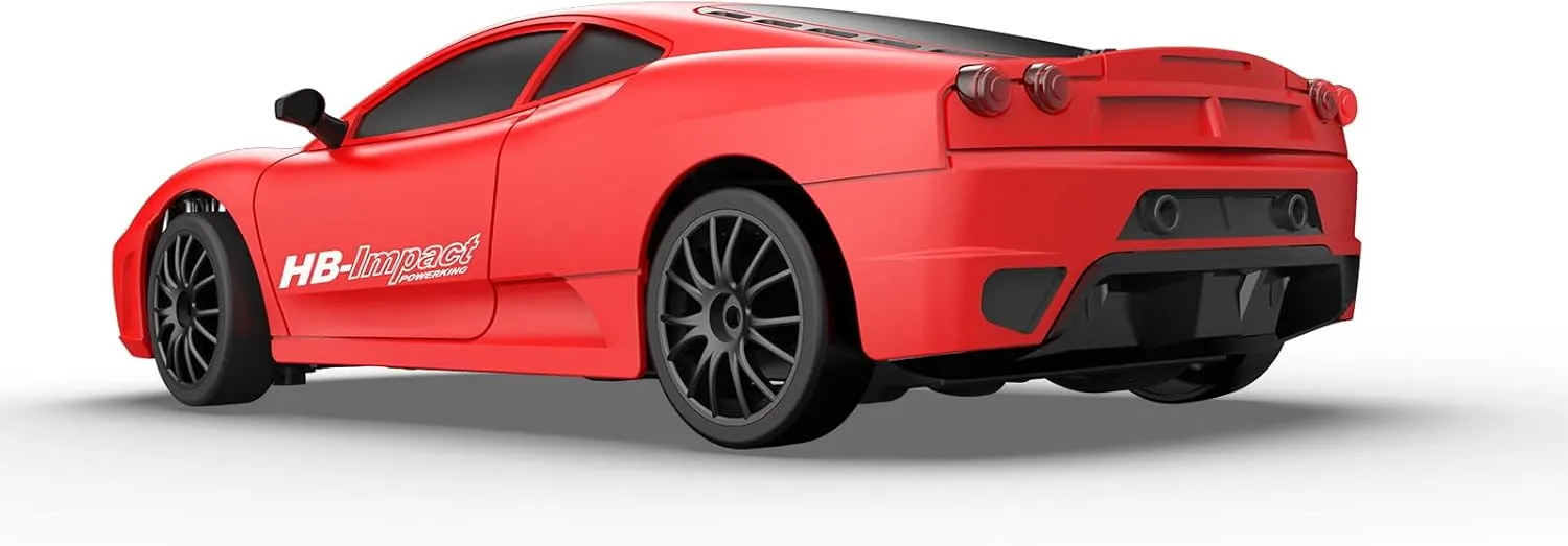 Remote Control Car RC Drift Car 2.4GHz 1:24 Scale 4WD High Speed RC Cars Vehicle with LED Lights Batteries and Drifting Tires Racing Sport Toy Cars for Adults Boys Girls Kids Gift
