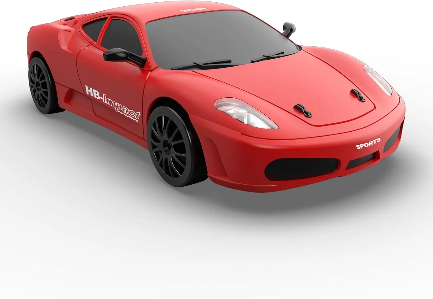 Remote Control Car RC Drift Car 2.4GHz 1:24 Scale 4WD High Speed RC Cars Vehicle with LED Lights Batteries and Drifting Tires Racing Sport Toy Cars for Adults Boys Girls Kids Gift