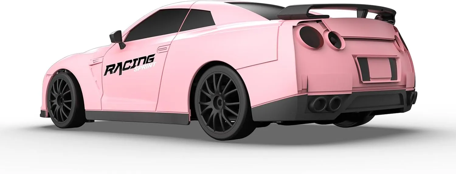 Remote Control Car RC Drift Car 2.4GHz 1:24 Scale 4WD High Speed RC Cars Vehicle with LED Lights Batteries and Drifting Tires Racing Sport Toy Cars for Adults Boys Girls Kids Gift