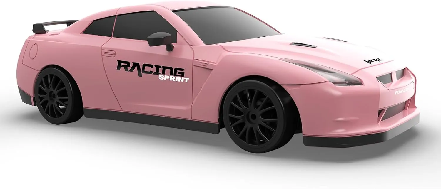 Remote Control Car RC Drift Car 2.4GHz 1:24 Scale 4WD High Speed RC Cars Vehicle with LED Lights Batteries and Drifting Tires Racing Sport Toy Cars for Adults Boys Girls Kids Gift