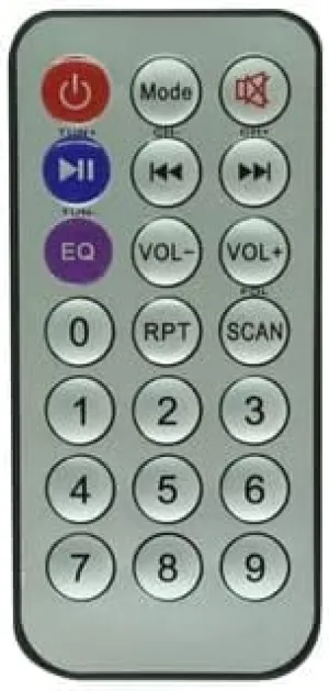 Remote Control for (Wharfedale EZ15A EZ-15A)（Wireless White UNE FM Remote Control Portable Bluetooth Party PA DJ Speaker System