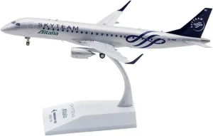 Replica Aircraft Models 18CM Scale Aircraft Replica 1/200 for Alitalia ERJ-190STD EI-RND SkyTeam Highly Detailed Finished Airplane Model Miniature Airplane Model