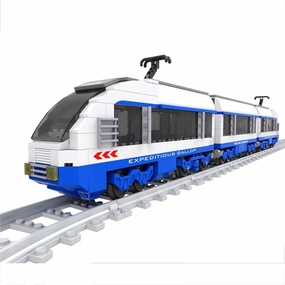 Retro Transportation Train Station Building Blocks Toy City Train Set Steam Cargo Railway Station Model Building Blocks Brick Tracks Rail Kits Carriage Kid Toy 681PCS