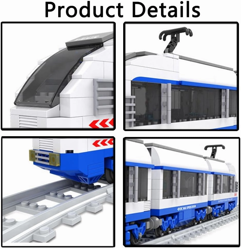 Retro Transportation Train Station Building Blocks Toy City Train Set Steam Cargo Railway Station Model Building Blocks Brick Tracks Rail Kits Carriage Kid Toy 681PCS