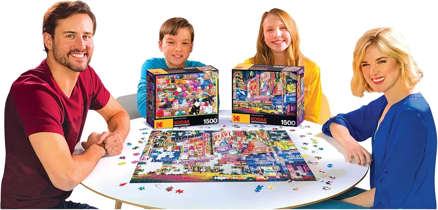 RoseArt - Kodak Premium - Broadway, NYC - 1500 Piece Jigsaw Puzzle for Adults
