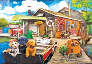 RoseArt - Kodak Premium - Gone Fishin' - 1500 Piece Jigsaw Puzzle for Adults