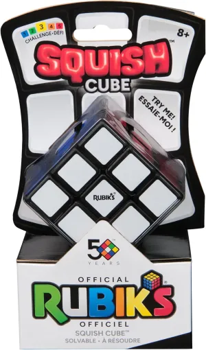 Rubik's Cube Cube Squish 3x3 – Puzzle Game for Adults and Children – Sensory Toy – Colour Matching Puzzle – Puzzle Solving Problem – Children's Game Age 8 