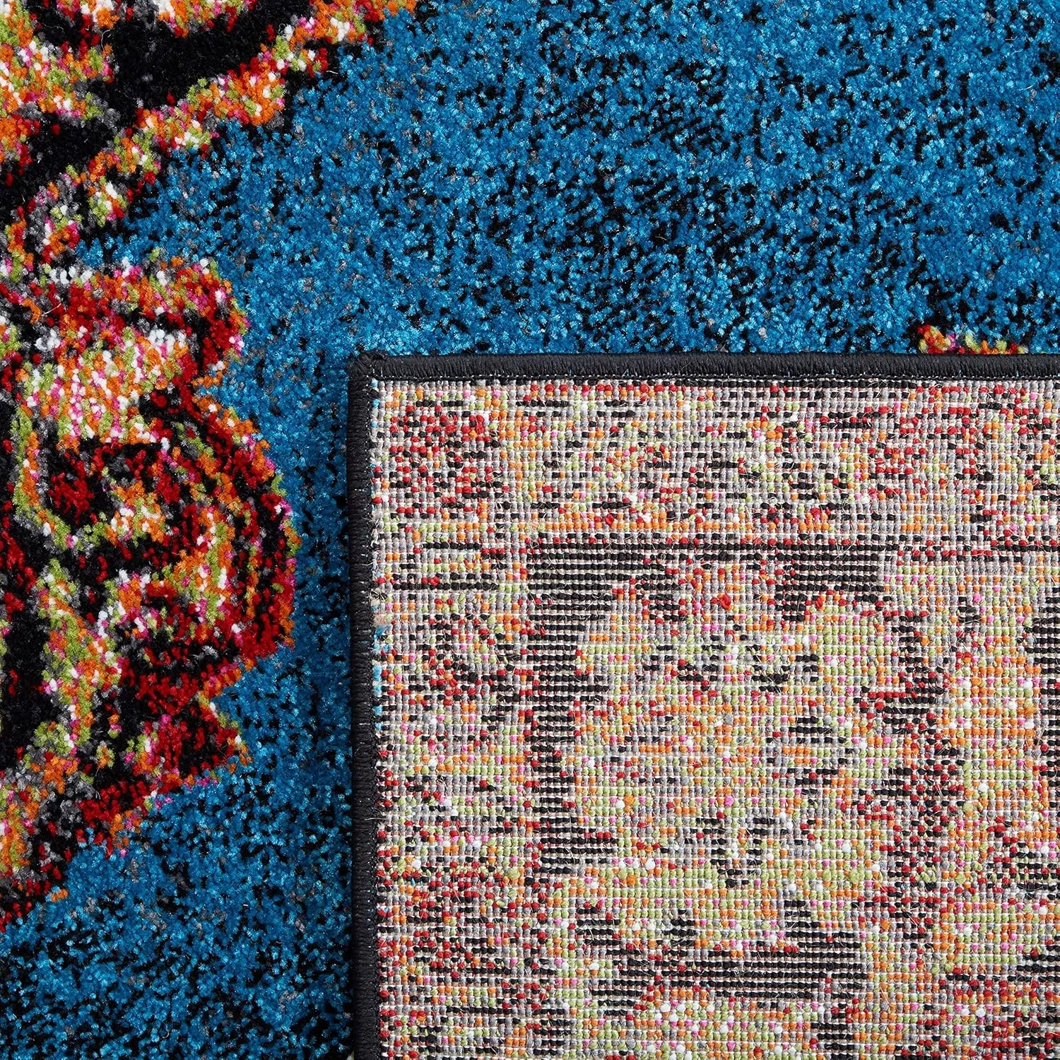 SAFAVIEH Area Rug 8x10 - Vintage Hamadan Collection - Large - Gold & Light Blue, Traditional Oriental Design, Non-Shedding & Easy Cleaning, Ideal for Living Room, Bedroom, Dining Space (VTH219D)