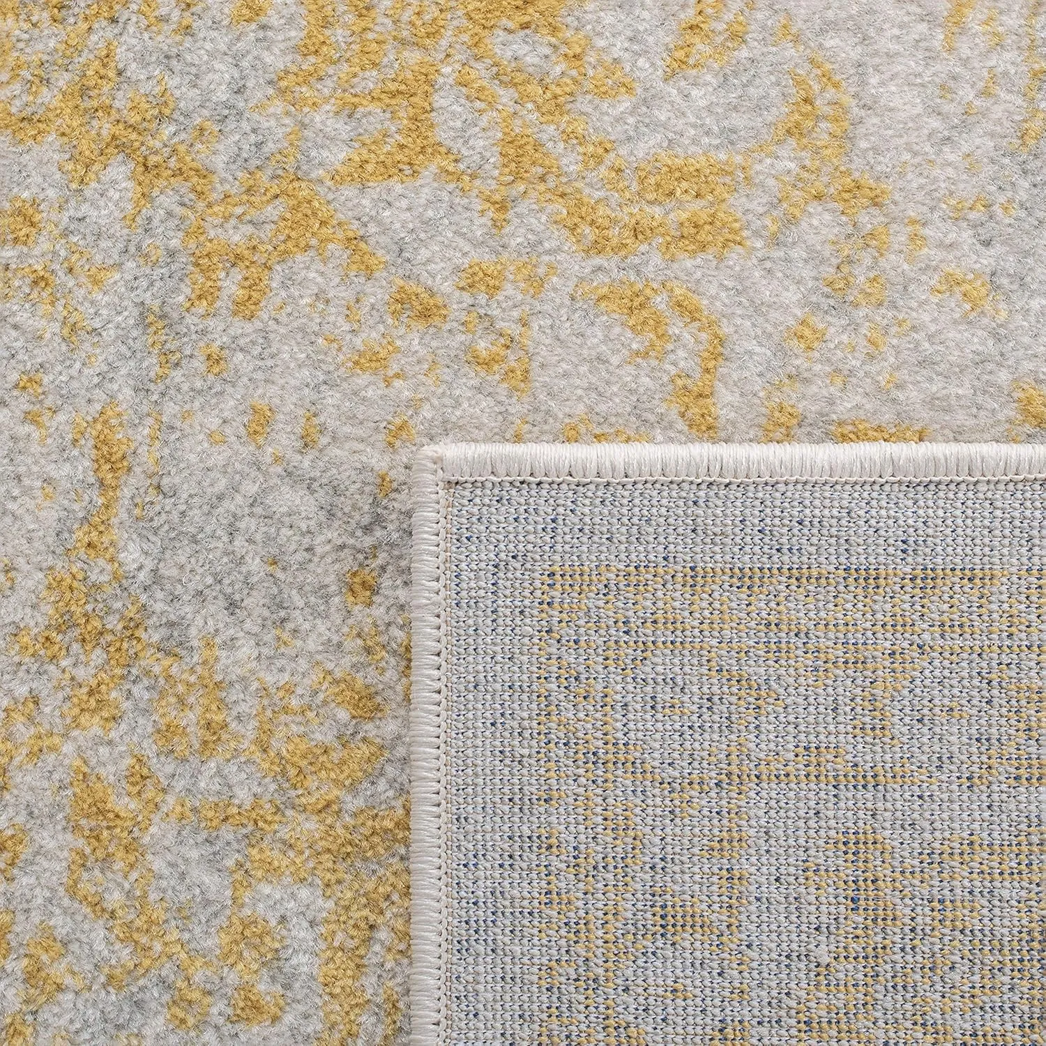 SAFAVIEH Evoke Collection 8' x 10' Ivory/Gold EVK256B Oriental Distressed Non-Shedding Living Room Bedroom Dining Home Office Area Rug