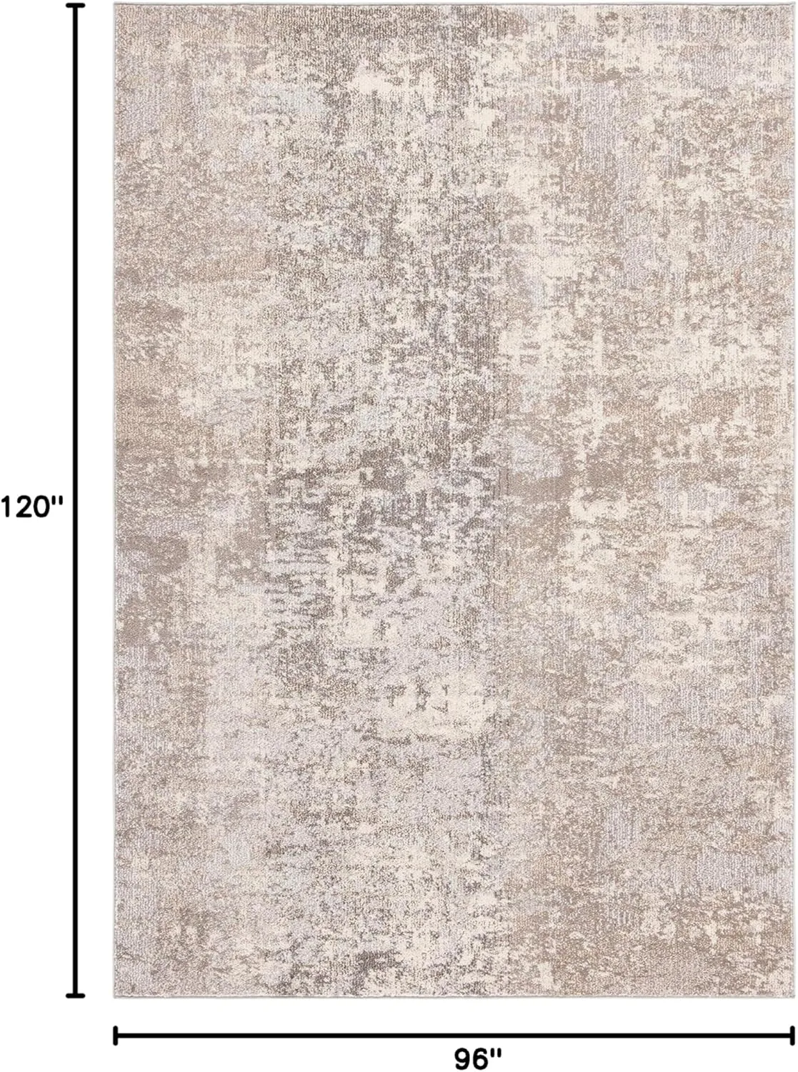 SAFAVIEH Madison Collection 8' x 10' GreyBeige MAD471G Modern Abstract Non-Shedding Living Room Bedroom Area Rug