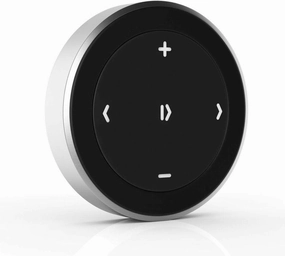 Satechi Bluetooth Media Button with Steering Wheel Mount – Wireless Music & Volume Control for iPhone, iPad, MacBook, Android, Car & Bike Audio Systems