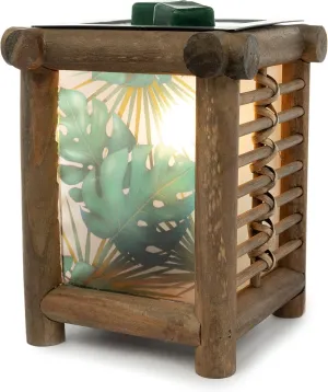 Scentsationals Wax Melt Warmer, Wax Warmer for Scented Wax Melts - Lantern Collection Jungle Lantern - Candle Wax Melter for Fragrance Cubes and Tarts