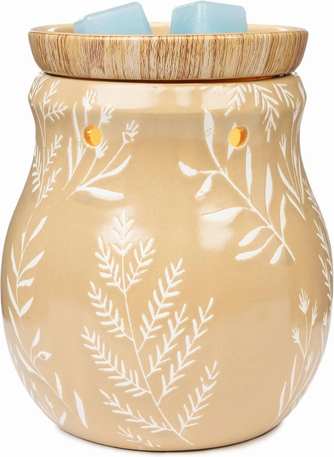 Scentsationals Wax Melt Warmer, Wax Warmer for Scented Wax Melts - Autumn Collection Hattie Leaves - Candle Wax Melter for Fragrance Cubes and Tarts