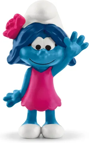 Schleich Smurfs Collectible Toy Figurine for Boys and Girls Ages 3 , Smurf Girl Blossom, Multi