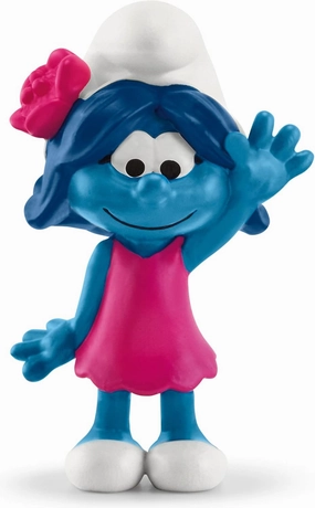 Schleich Smurfs Collectible Toy Figurine for Boys and Girls Ages 3 , Smurf Girl Blossom, Multi