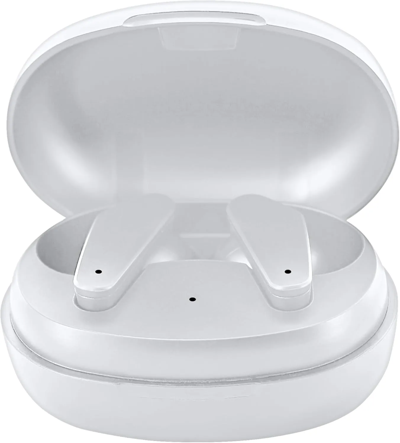 SENTRY OSE Wireless Stem Earbuds, Active Noise Canceling, -20 dB of Sound Reduction, Portable Charging Case, 10 Hours Playtime, Touch Controls, Built in Microphone, with USB C Charging Cable (White)