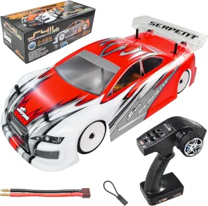 Serpent 1/10 Touring Car RTR - Ready-to-Race Electric RC Car Kit with Dragon-RC Electronics, High Speed, Water Proof, Assembled, Battery and Charger Excluded, S411