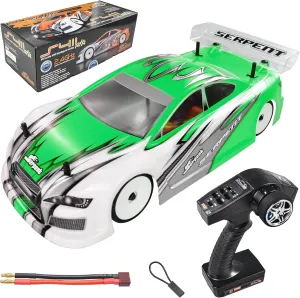 Serpent 1/10 Touring Car RTR - Ready-to-Race Electric RC Car Kit with Dragon-RC Electronics, High Speed, Water Proof, Assembled, Battery and Charger Excluded, S411