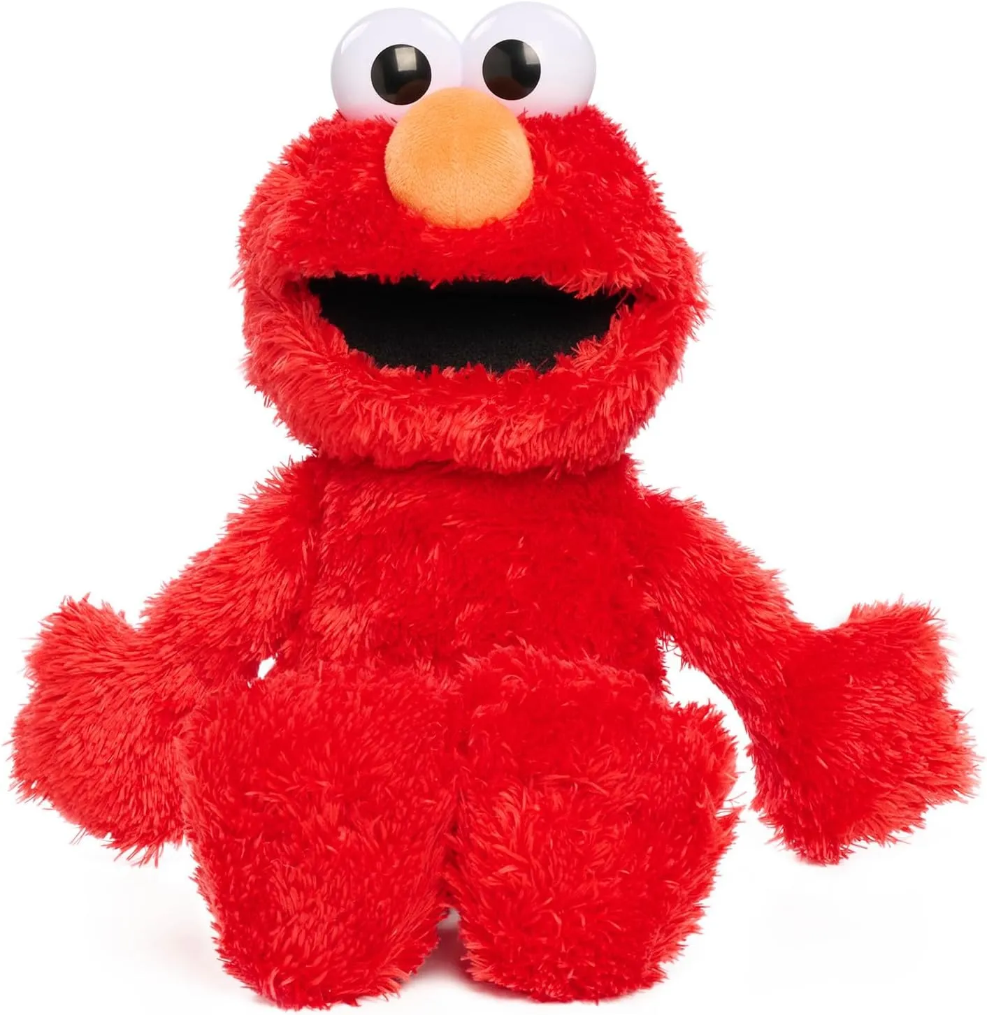 Sesame Street Tickle Me Elmo 13.5-inch Plush Doll, Laughs, Wiggles, and Giggles, Red, Kids Toys for Ages 18 Month by Just Play
