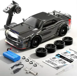 SG216 1/16 RC Drift Car Mini, 2.4G Full-Proportional Remote Control Sports Car with LED Lights, 70KM/H Electric 4WD RC Racing Cars Model, 1 Battery Toy Gift, RTR/Brushless