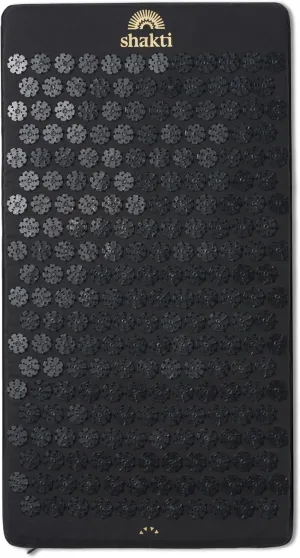 ShaktiMat Premium Acupressure Mat, Level 2 Intensity in Shakti Black, Massage Muscles, Aid Sleep & Unlock Inner Tension | Similar to Acupuncture, No Needles Required | FSA/HSA Eligible