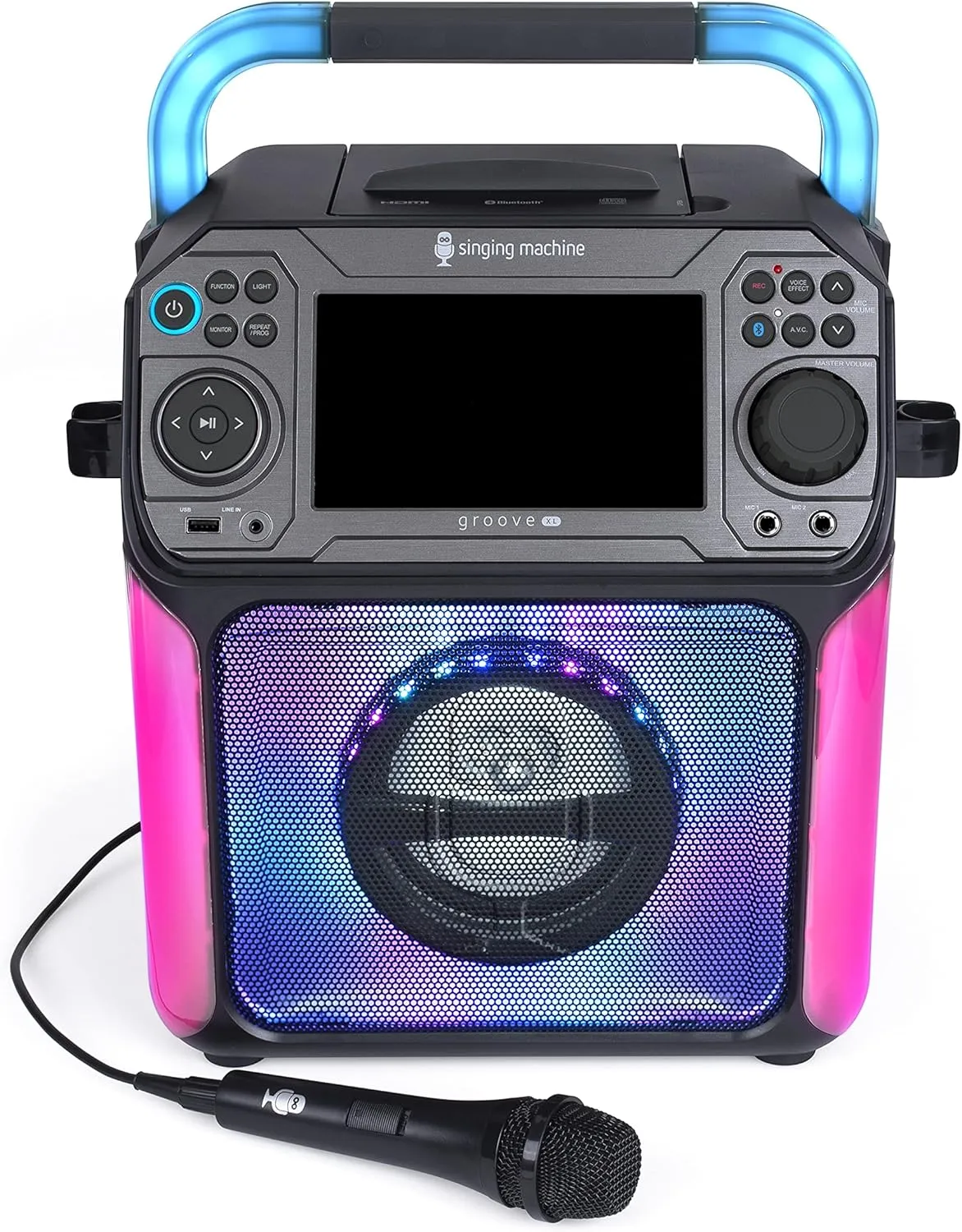 Singing Machine Karaoke System-Portable, Black (STVG789BK)
