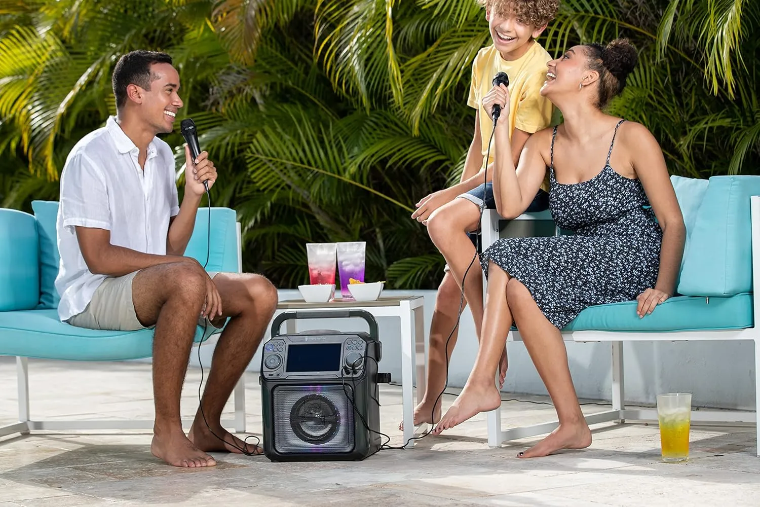 Singing Machine Karaoke System-Portable, Black (STVG789BK)
