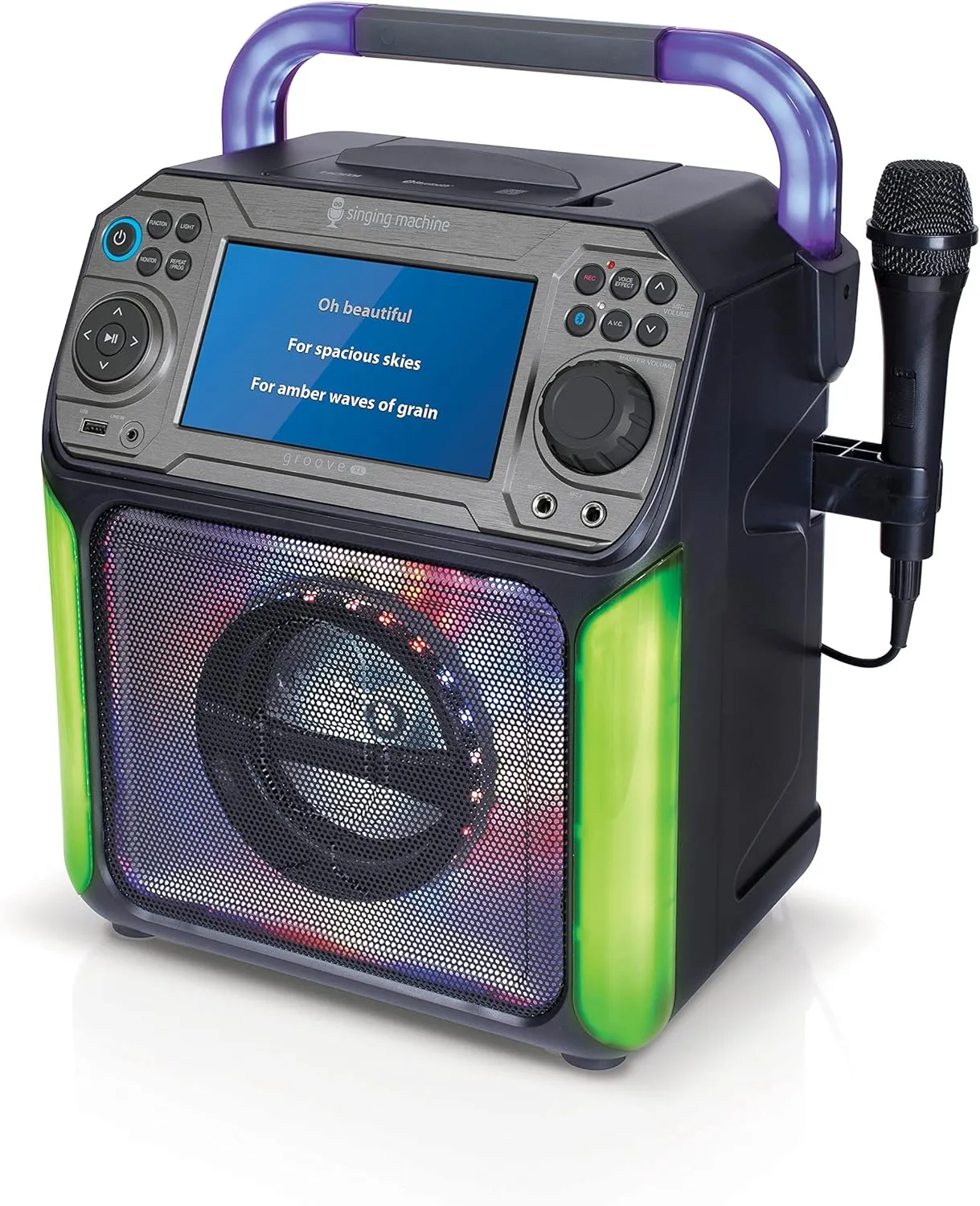 Singing Machine Karaoke System-Portable, Black (STVG789BK)