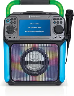 Singing Machine Karaoke System-Portable, Black (STVG789BK)