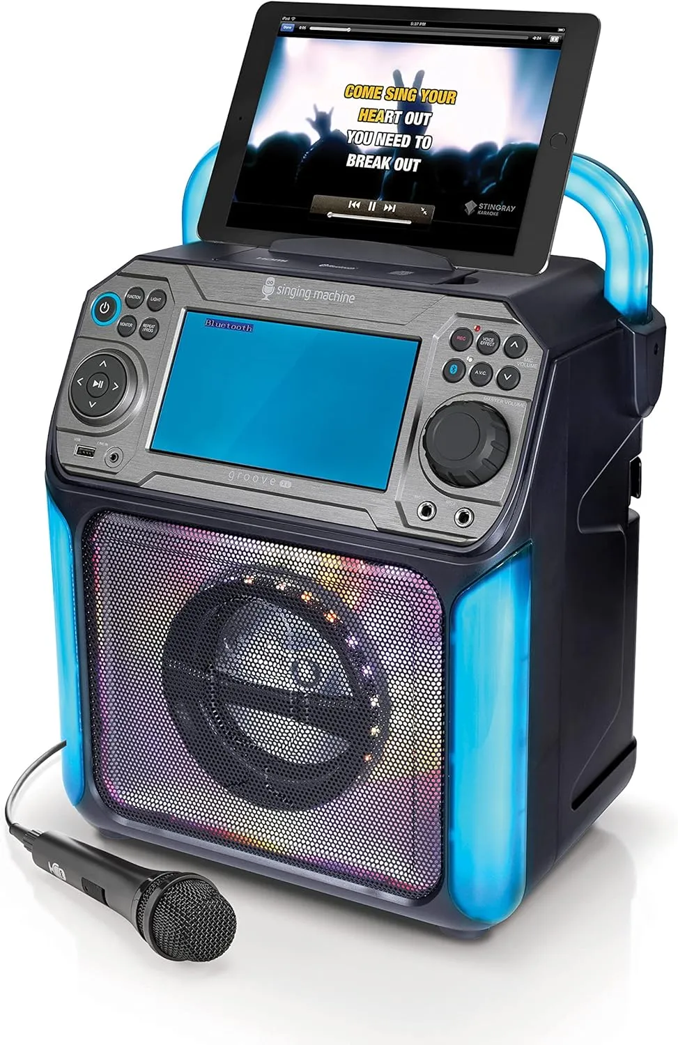 Singing Machine Karaoke System-Portable, Black (STVG789BK)
