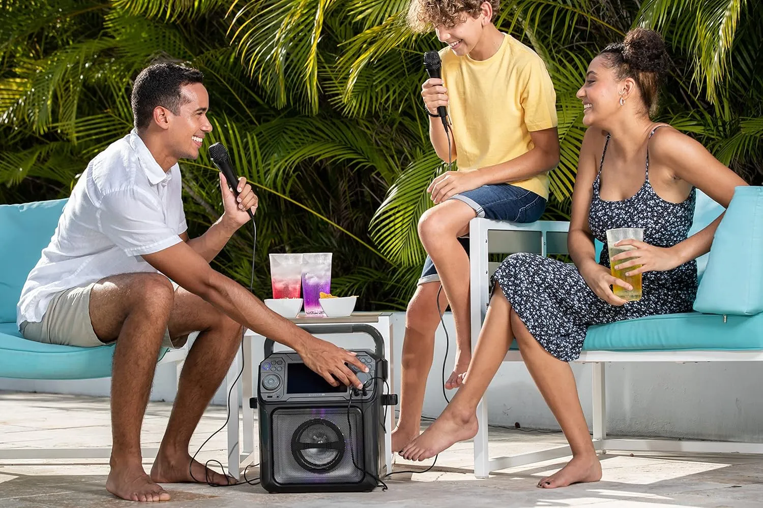 Singing Machine Karaoke System-Portable, Black (STVG789BK)