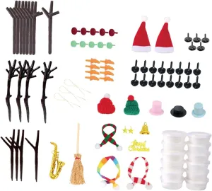 Snowman Craft for Kids DIY Snowman Handmade,Clay Modeling Snowman Craft,Build A Snowman Set for Holiday Favor Supplies