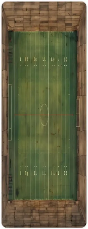 Soccer Field Travel Yoga Mat Sports Ground Men's and Women's Natural Rubber Yoga Mat, 2mm Foldable Exercise Mat with Storage Bag for Yoga, Cycling and Fitness 72 * 26.8 inches