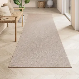 SONGMICS HOME Runner Rug 2.5x8 ft, Washable Area Rug for Living Room, Non-Slip Carpet, Faux Jute Rug, Home Decor, for Bedroom, Kitchen, Entryway, Dining Room, Tan UTAR093K01