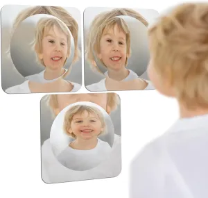 Special Supplies Sensory Bubble Wall Mirror - Interactive Acrylic Mirrors for Wall and Sensory Toys for Kids Classroom or Home - Sensory Room Decor -Visual, Tactile Stimulation - (Pack of 3)