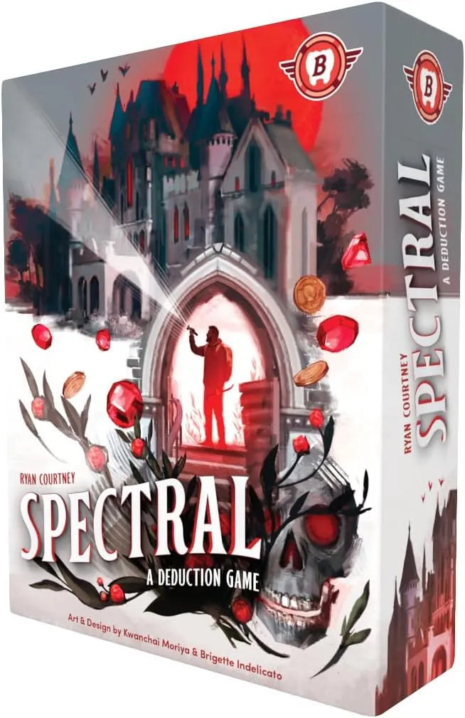 Spectral Deduction and Bidding Board Game for 2-5 Players - Find Treasures and Avoid Specters - Beginner and Advanced Modes to Tailor Game to Your Experience