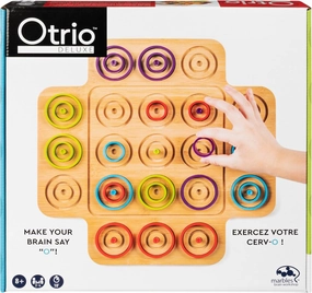 Spin Master Games, Otrio Wood Strategy, Fun Family Board, STEM, Interactive Puzzle, Family Night for Ages 8 