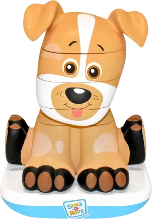 Stack-a-Roos Labrador Puppy by Salus Brands - Animal Stacking Toy, Educational Early Learning Toy for Infants Babies Toddlers, Age 12  Months - Great Baby Gifts, STEM Toy