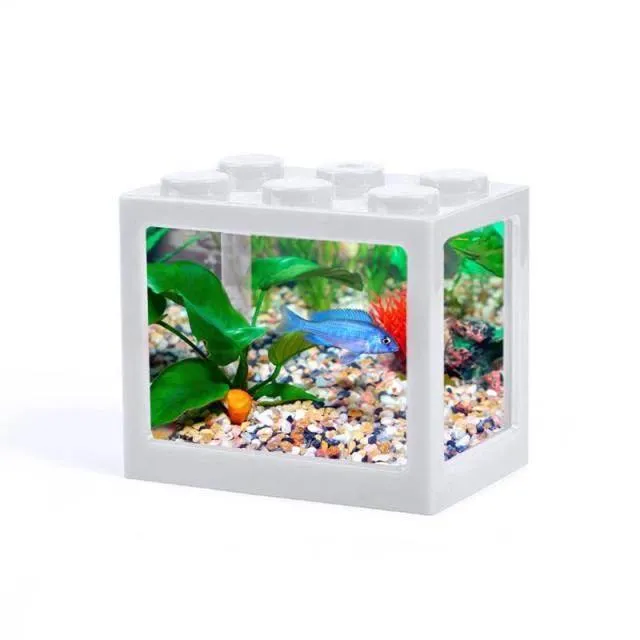 Stackable Mini Aquarium - Creative Desktop Décor for Home Office