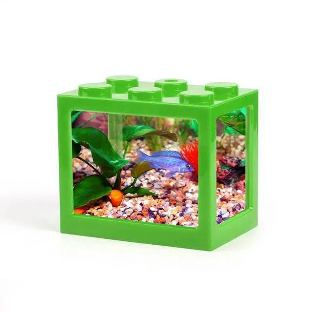 Stackable Mini Aquarium - Creative Desktop Décor for Home Office