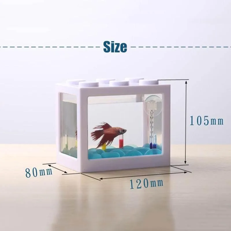 Stackable Mini Aquarium - Creative Desktop Décor for Home Office