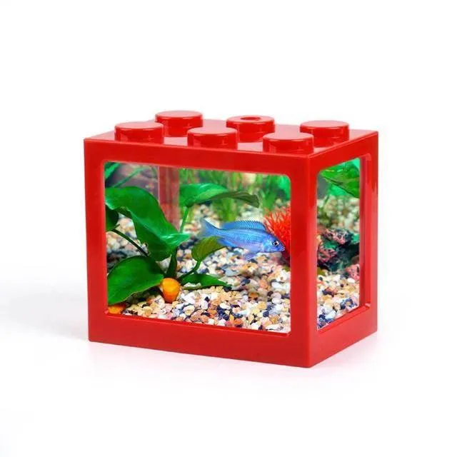 Stackable Mini Aquarium - Creative Desktop Décor for Home Office