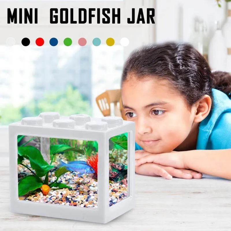 Stackable Mini Aquarium - Creative Desktop Décor for Home Office