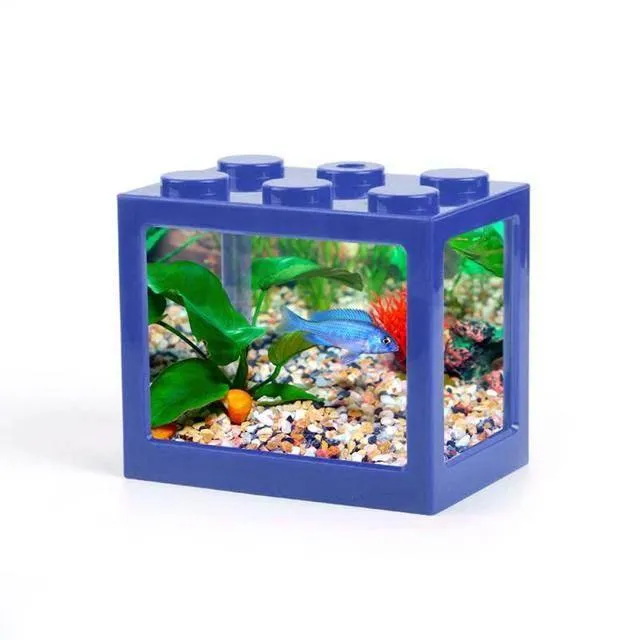 Stackable Mini Aquarium - Creative Desktop Décor for Home Office