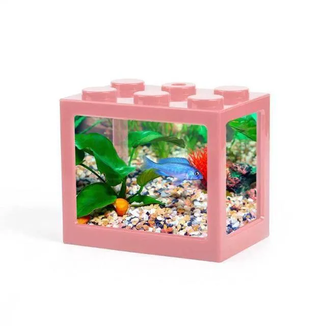 Stackable Mini Aquarium - Creative Desktop Décor for Home Office
