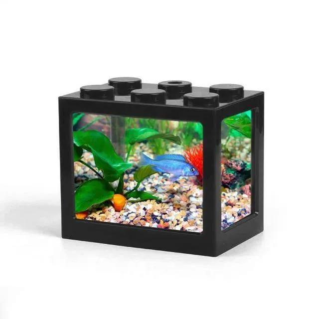 Stackable Mini Aquarium - Creative Desktop Décor for Home Office