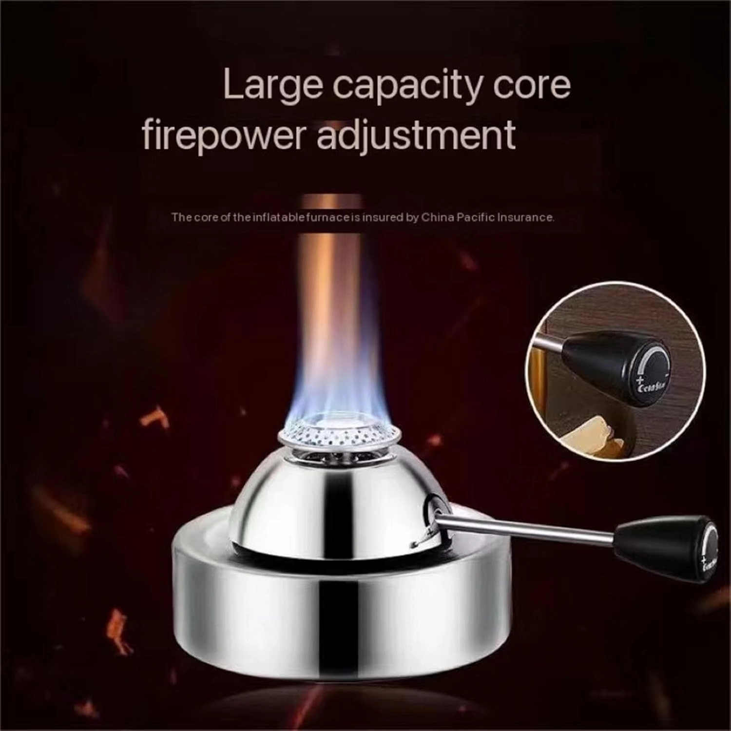 Stainless Steel Portable Mini Stove Butane Gas Burner,Outdoor Inflatable Stove Gas Stove Gas Stove Portable Picnic Stove