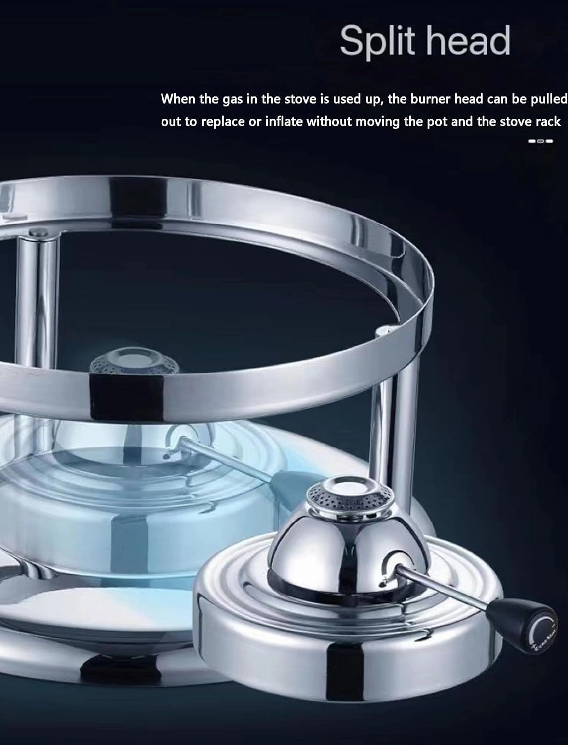 Stainless Steel Portable Mini Stove Butane Gas Burner,Outdoor Inflatable Stove Gas Stove Gas Stove Portable Picnic Stove