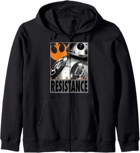 Star Wars BB-8 Join The Resistance Poster Zip Hoodie